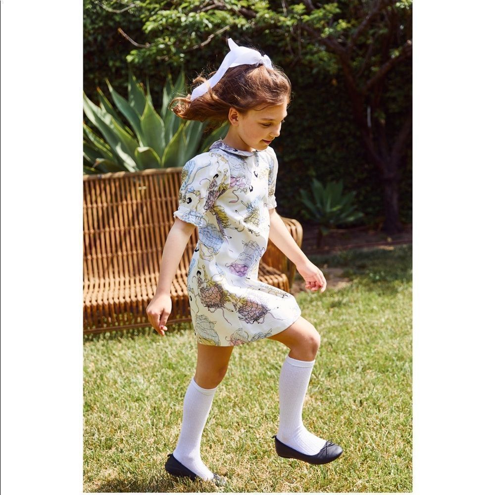 BURU Peter Pan Collar Dress, Dancing Girls